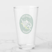 Pro Golfer NAME Golf Trophy Turnier Golfspielen Glas (Rückseite)
