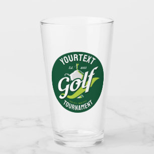 Pro Golfer NAME Golf Trophy Turnier Golfspielen Glas