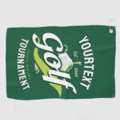 Pro Golfer NAME Golf Trophy Turnier Golfspielen Golfhandtuch (Horizontal)