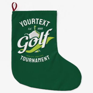 Pro Golfer NAME Golf Trophy Turnier Golfspielen Großer Weihnachtsstrumpf