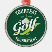 Pro Golfer NAME Golf Trophy Turnier Golfspielen Ornament Aus Metall (Vorne)