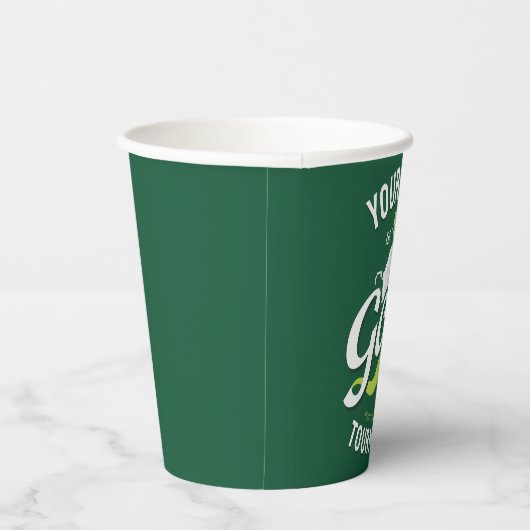 Pro Golfer NAME Golf Trophy Turnier Golfspielen Pappbecher (Rechts)