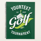 Pro Golfer NAME Golf Trophy Turnier Golfspielen Planer (Vorderseite)