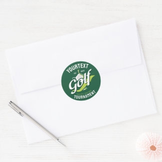 Pro Golfer NAME Golf Trophy Turnier Golfspielen Runder Aufkleber