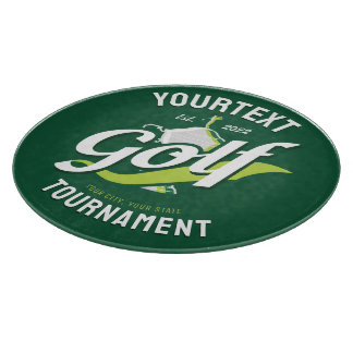 Pro Golfer NAME Golf Trophy Turnier Golfspielen Schneidebrett