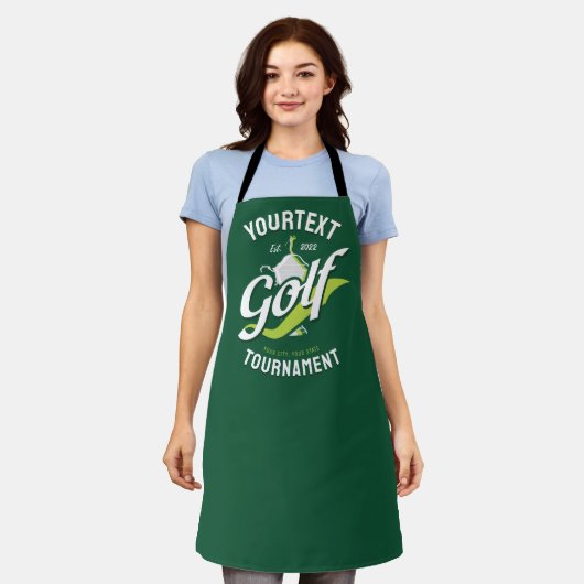 Pro Golfer NAME Golf Trophy Turnier Golfspielen Schürze (Getragen)