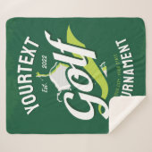 Pro Golfer NAME Golf Trophy Turnier Golfspielen Sherpadecke (Vorderseite (Horizontal))