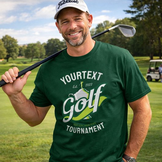 Pro Golfer NAME Golf Trophy Turnier Golfspielen T-Shirt