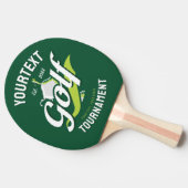 Pro Golfer NAME Golf Trophy Turnier Golfspielen Tischtennis Schläger (Seitenansicht)