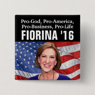 Pro-Gott, Amerika, Geschäft, Leben Carly Fiorina Button
