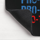 Pro Gott Pro Leben Pro Waffe Pro Trump Shirt Patri Mousepad (Ecke)