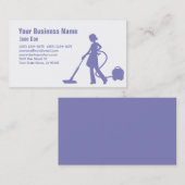 Pro House Cleaning Service Business Card Visitenkarte (Vorne/Hinten)