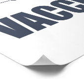 Pro-Impf-Statement: Nicht hassen, sondern impfen Poster (Ecke)