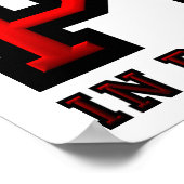 Pro in Procrastinate Funny Poster (Ecke)