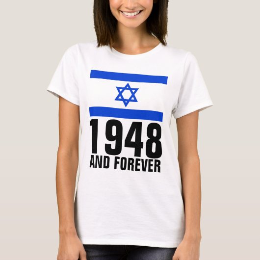 PRO-ISRAEL1948 UND FRÜHER JÜDISCHE T - Shirt (Vorderseite)