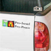 Pro-Israel, Pro-FriedensAutoaufkleber Autoaufkleber (Auf Lkw)