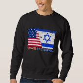 Pro Israel Unterstützer ich mit Israel Patriotic Sweatshirt (Vorderseite)