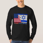 Pro Israel Unterstützer ich mit Israel Patriotic T-Shirt (Vorderseite)