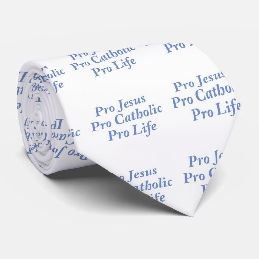 Pro Jesus Pro Katholische Pro Life Krawatte (Gerollt)