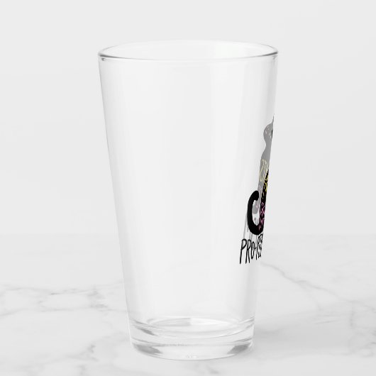 Pro-Katzen pro Wahl Pro-Feminismus schwarze Katze Glas (Rechts)