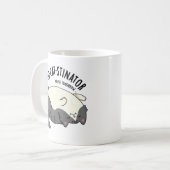 Pro-Katzenstinator Funny Fat Cat Pun Kaffeetasse (Vorderseite Links)