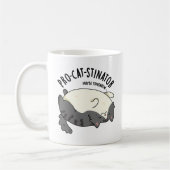 Pro-Katzenstinator Funny Fat Cat Pun Kaffeetasse (Links)