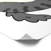 Pro-Katzenstinator Funny Fat Cat Pun Poster (Ecke)