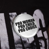 Pro Kind und Auswahl für Frauen Button