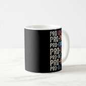 Pro Kindness Pro Peace Equality Liebe Diversity Hu Kaffeetasse (VorderseiteRechts)