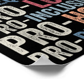 Pro Kindness Pro Peace Equality Liebe Diversity Hu Poster (Ecke)