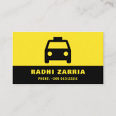 Pro-Kopf-Logo des Taxifahrers Visitenkarte (Vorderseite)