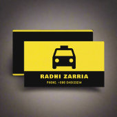 Pro-Kopf-Logo des Taxifahrers Visitenkarte