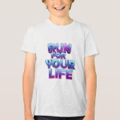 Pro Laufmotivation Tri-Blend Shirt (Vorderseite)