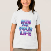 Pro Laufmotivation Tri-Blend Shirt (Vorderseite)