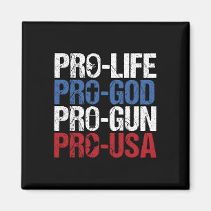 Pro Leben Gott Waffe USA konservativ Republikaner Magnet