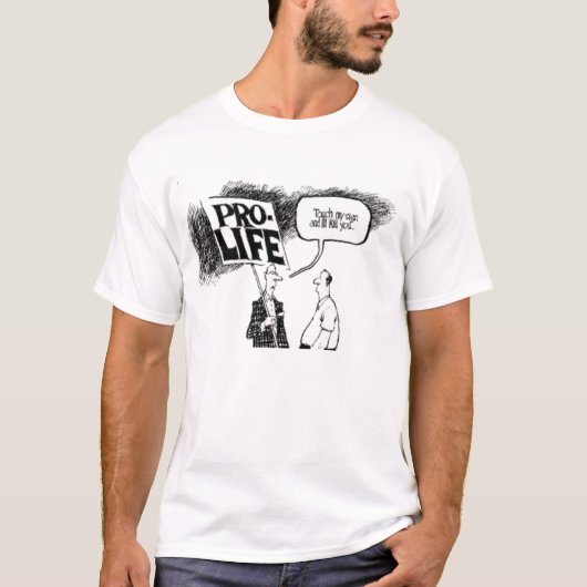 Pro-Leben Touch MU unterzeichnen und ich töte Sie T-Shirt (Vorderseite)