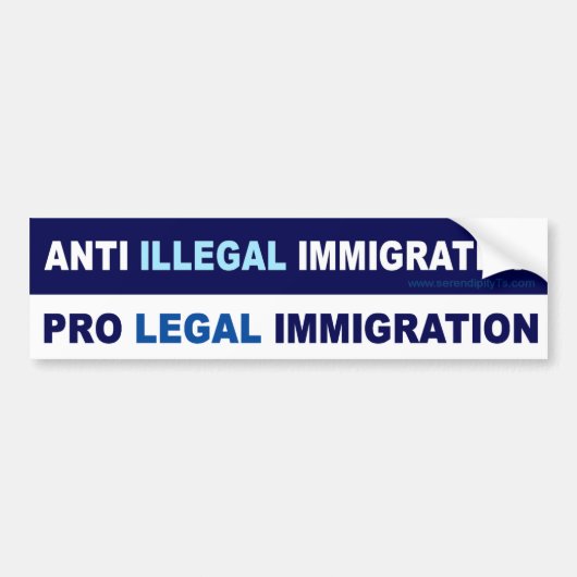 Pro LEGAL Immigration Autoaufkleber (Vorne)
