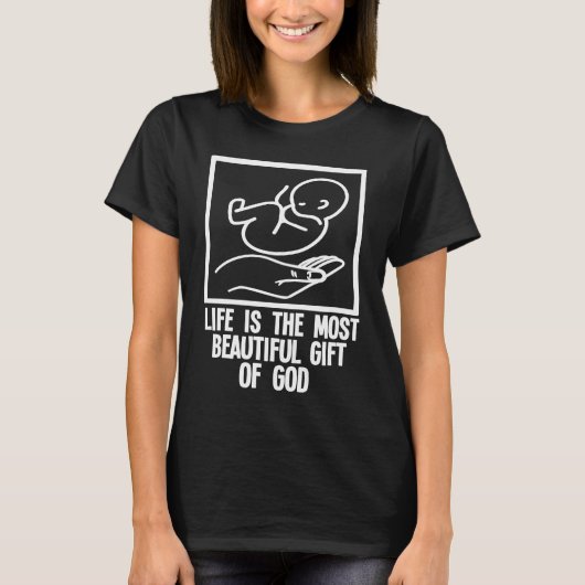 Pro Life Anti Abortion Choose Life Pro Life of g T-Shirt (Vorderseite)