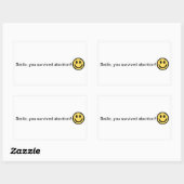 Pro-Life-Aufkleber Rechteckiger Aufkleber (Blatt)