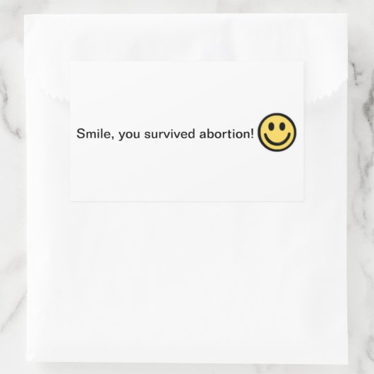 Pro-Life-Aufkleber Rechteckiger Aufkleber (Tasche)