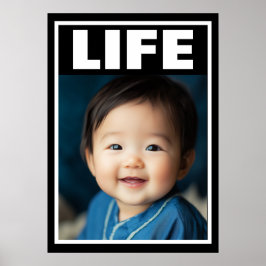 Pro-Life Baby Beautiful Asian Baby Boy lächeln Poster