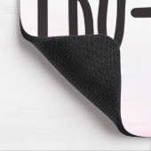 Pro-Life Baby Footprint auf Rosa Mousepad (Ecke)