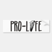 Pro-Life Baby Footprint Autoaufkleber (Vorne)