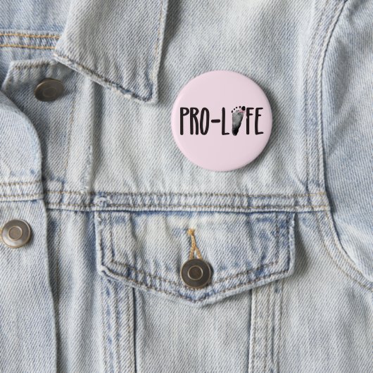 Pro-Life Baby Footprints mit Bow Button (Beispiel)