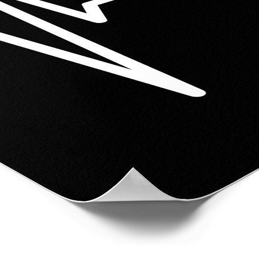 Pro-Life Baby Heartbeat Pulse EKG: Christlicher Gl Poster (Ecke)