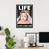 PRO-LIFE-BABY-MÄDCHEN MIT BLANKET POSTER (Heimbüro)