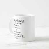 PRO-LIFE beginnt mit Bildung, Gesundheitswesen &.. Kaffeetasse (Vorderseite Links)