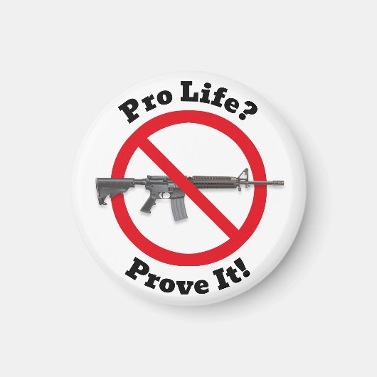 Pro Life? Beweisen Sie es! - Kontrolle von Waffen Magnet (Vorne)