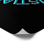 Pro-Life-Christlich mit/Cross & Pink/Blue Ribbons Poster (Ecke)