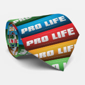 Pro Life Collage Krawatte (Gerollt)